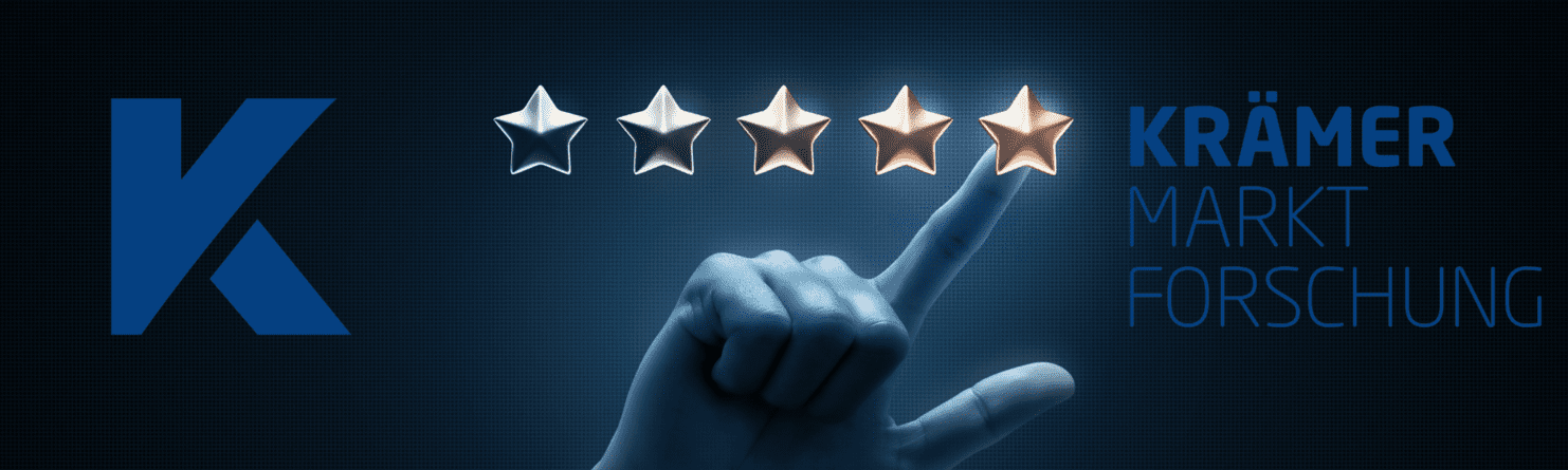 Krämer Logo mit 5 Sterne Bewertung